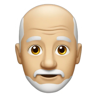 old bald guy sticker