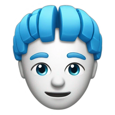 un os dans un cerveau sticker