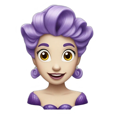 Ursula the little mermaid sticker