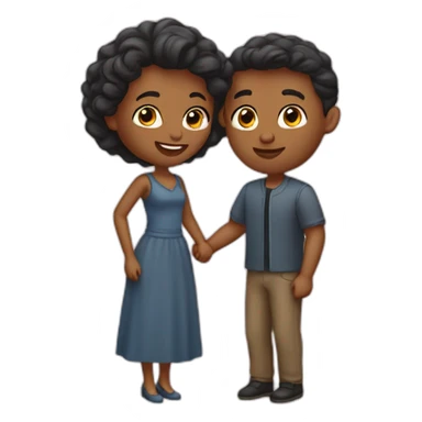 Couple amoureux sticker