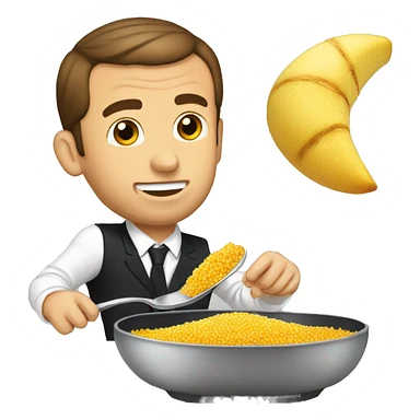 Macron qui mange du couscous  sticker