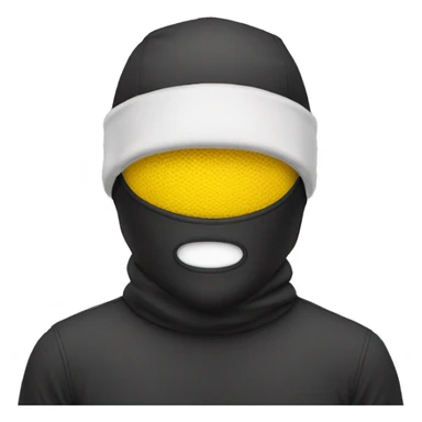 ski mask person  sticker