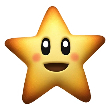 Mario star sticker