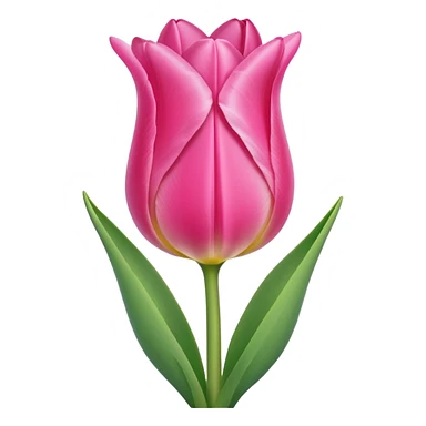 Pink tulip sticker