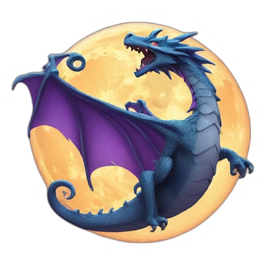 Dracaufeupocemoon sticker
