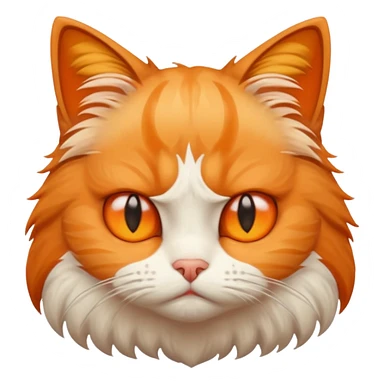 a cat is sad and mad sticker