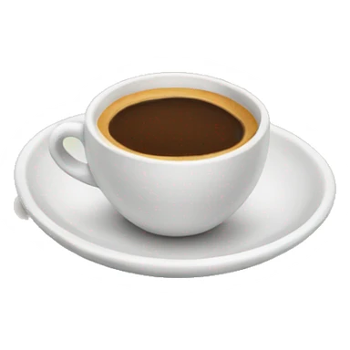 Small espresso on plate  sticker