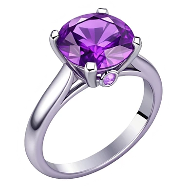 anel de casamento branco e roxo sticker