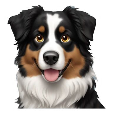 an australian shepherd black tri sticker