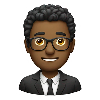 Men with glasses sticker