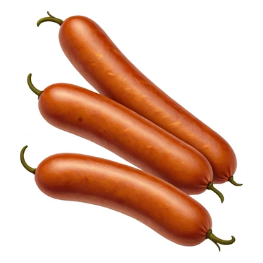 Chorizo Cinematic Realistic Chorizo Dish Emoji, depicted as a single, perfectly spiced sausage, rendered with rich textures and dynamic, appetizing lighting. sticker