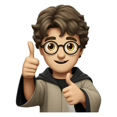 Harry Potter with thumbs up sticker