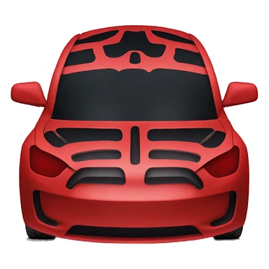 Red tesla sign emoji sticker
