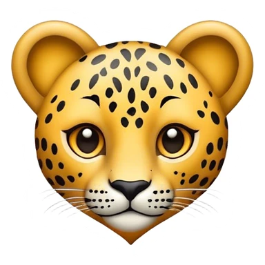 Corazón leopardo sticker