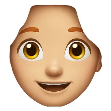 Girl with Redheads hair down laughing  sticker