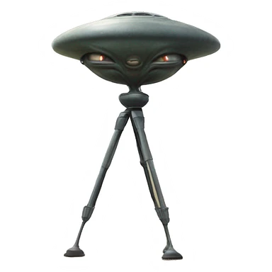 tripod alien shooting war of the worlds sticker