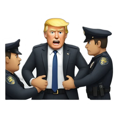 trump-getting-arrested sticker