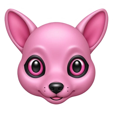 alien dog pink sticker