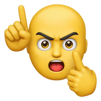 emoji holding up middle finger  sticker