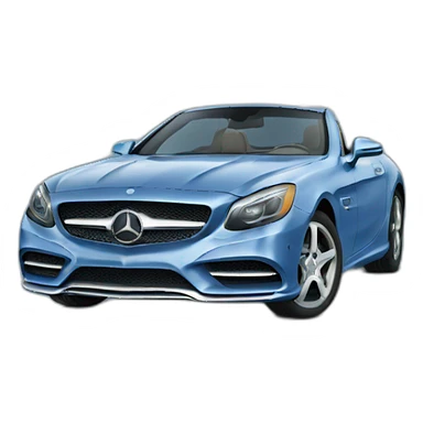 Blue Mercedes  sticker