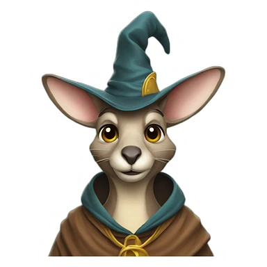kangaroo Wizard sticker