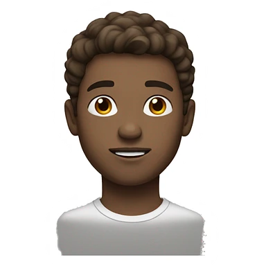 Young men, with White skin, with brown hair sticker