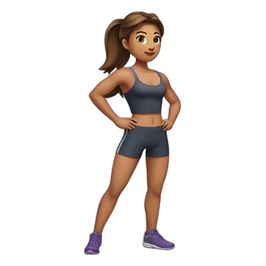 Fille musclée sticker