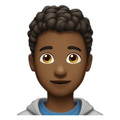 Un garçon de 13 ans au chigon sticker