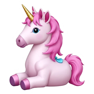 pink unicorn toy sticker