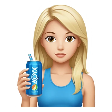 alani energy drink with image of brooke sticker