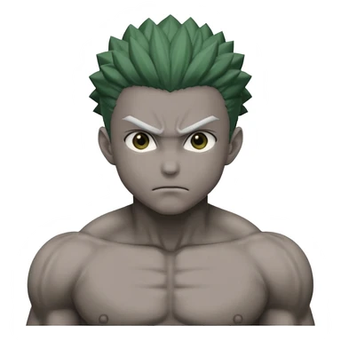 a front view shot of meruem from hunter x hunter sticker