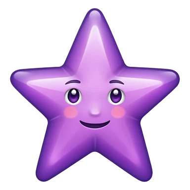 ✝️ i need an emoji purplr like this but only for my religion which is called Druze ( star with 5 points ) sticker