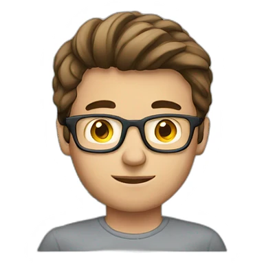 european guy using laptop sticker