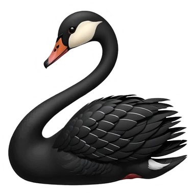 Black swan sticker