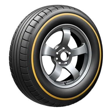 Formula car wheel sticker