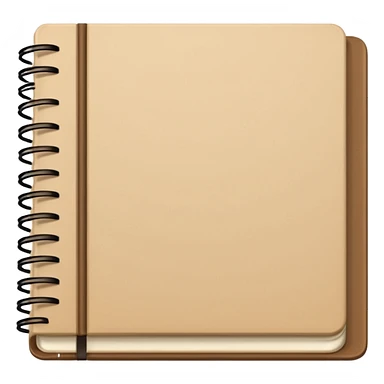 Light brown Planner open notebook  sticker