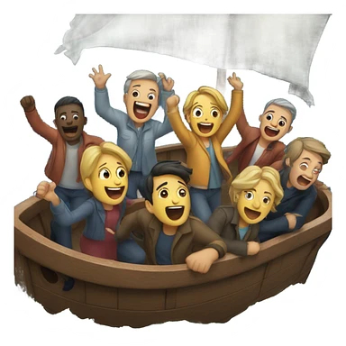 hallelujah on a sinking ship  sticker