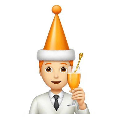 Orange champagne  sticker