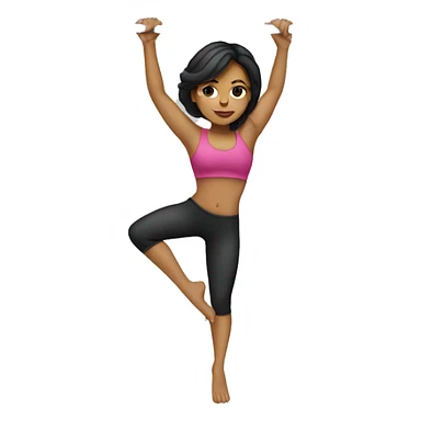 Hispanic woman doing pole fitness  sticker