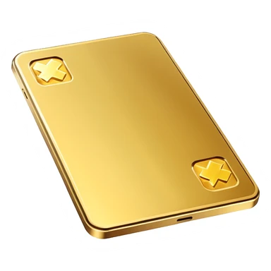 precious metal card sticker