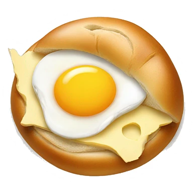 Asiago Bagel with egg and cheese sticker