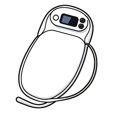 Thin rollable electronic stimulation pad for muscle rehabilitation after orthopedic surgery sticker