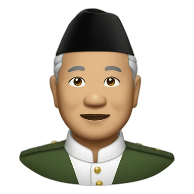 Soeharto close up sticker