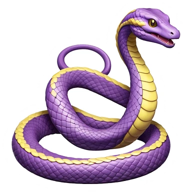 Ekans-Pokémon-Fakémon-hybrid-creature (full body)  sticker