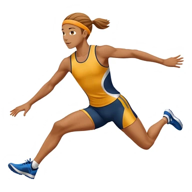 long jump sticker