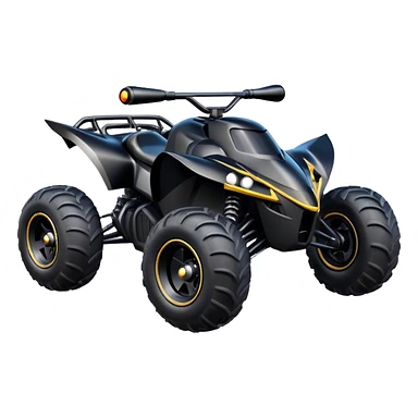 batmobile atv quad cross sticker