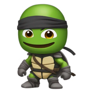 Mbappe ninja turtle sticker