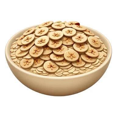 oatmeal flakes emoji sticker