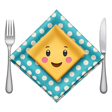 patterned napkin sticker