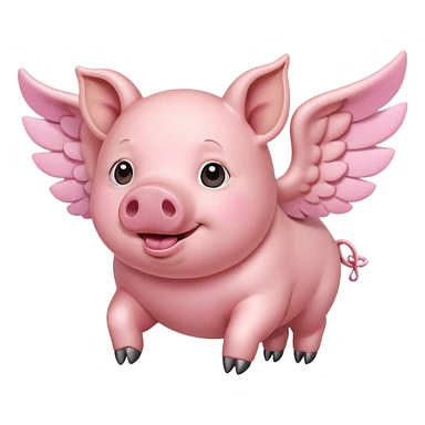 Flying pig  sticker